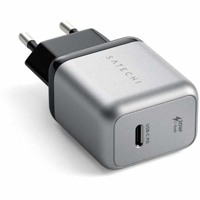 SATECHI Chargeur mural USB-C PD GAN 30W - Space gray-GRIS