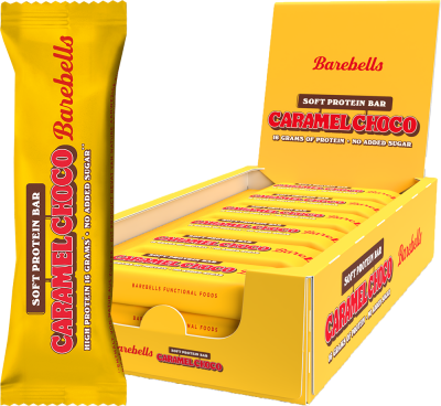 BAREBELLS  Soft Protein Bar Caramel Choco (12 x 55 g)