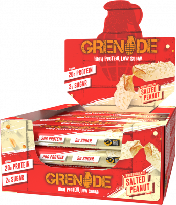 GRENADE Carb Killa Bar Cacahu&egrave;tes sal&eacute;es Chocolat blanc (12 x 60 g)