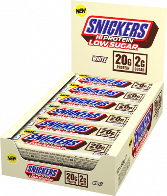 Snickers HiProtein Low Sugar Bar White (12 x 57 g) 