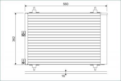 VALEO Condenseur / Radiateur de climatisation  814080 (X1)