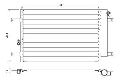 VALEO Condenseur / Radiateur de climatisation  818004 (X1)