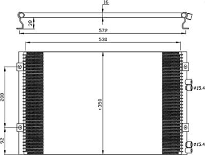 Condenseur / Radiateur de climatisation NRF 35608 (X1)