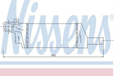 NISSENS  Intercooler (&eacute;changeur d'air) 96656 OPEL CORSA