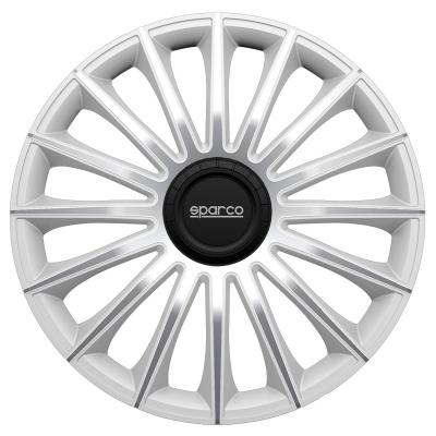 SPARCO enjoliveurs Torino 13 pouces ABS argent lot de 4 