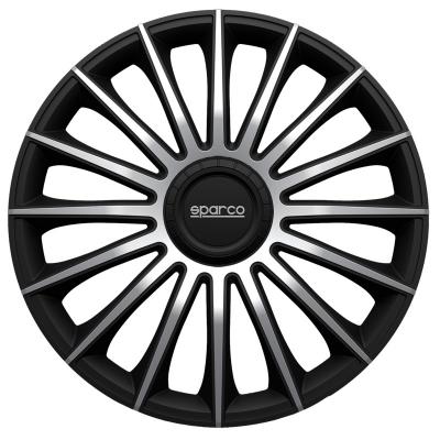 SPARCO Jeu d':enjoliveurs  4 pi&egrave;ces Treviso 15 pouces noir / argent