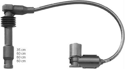 BERU Jeu de c&acirc;bles d':allumage ZEF1160 