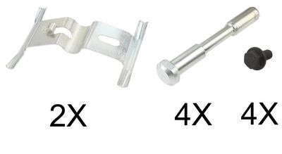A.B.S. ALL BRAKE SYSTEMS BV. A.B.S. Kit d'accessoires (plaquette de frein) 1658Q AUDI Q7
