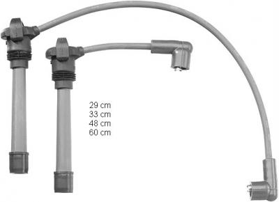 BERU  Fils de bougies / Faisceau d'allumage ZEF1201 FIAT PUNTO