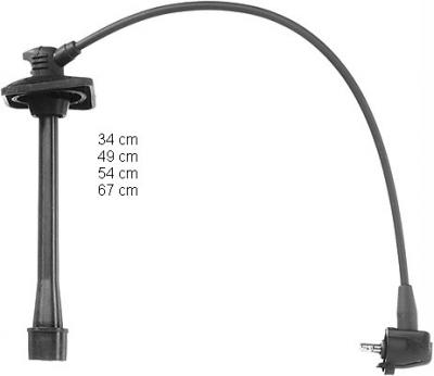 BERU Kit de c&acirc;bles dallumage ZEF949 