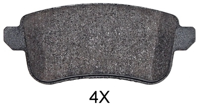 A.B.S. ALL BRAKE SYSTEMS BV. Jeu de 4 plaquettes de frein  35083