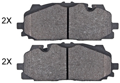A.B.S. ALL BRAKE SYSTEMS BV. Jeu de 4 plaquettes de frein  35125