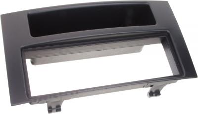 ACV Adaptateur de fa&ccedil;ade 1-din avec vide poche vw touareg / t5 noir nc