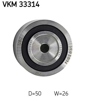SKF Galet enrouleur de courroie d'accessoire  VKM 33314
