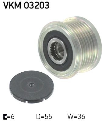 SKF Poulie roue libre alternateur VKM 03203 