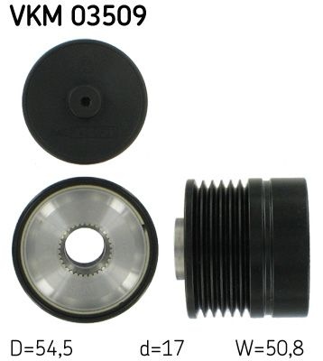 SKF Poulie roue libre, alternateur  VKM 03509