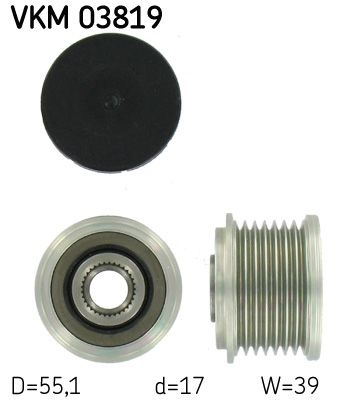 SKF Poulie roue libre alternateur VKM 03819 