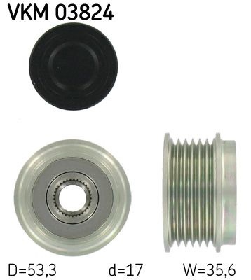 SKF  VKM 03824 Poulie roue libre, alternateur