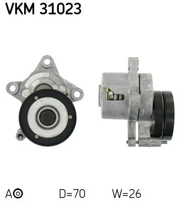 SKF Poulie-tendeur courroie trap&eacute;zo&iuml;dale &agrave; nervures VKM 31023 