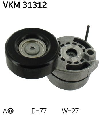 SKF Poulie-tendeur courroie trap&eacute;zo&iuml;dale &agrave; nervures VKM 31312 