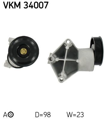 SKF Poulie-tendeur courroie trap&eacute;zo&iuml;dale &agrave; nervures VKM 34007 