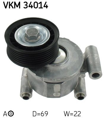SKF Poulie-tendeur courroie trap&eacute;zo&iuml;dale &agrave; nervures VKM 34014 