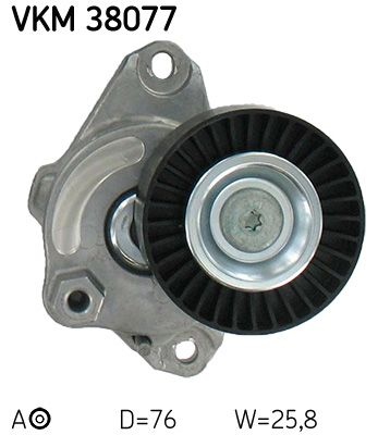 SKF Poulie-tendeur courroie trap&eacute;zo&iuml;dale &agrave; nervures VKM 38077 