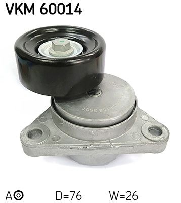 SKF Poulie-tendeur courroie trap&eacute;zo&iuml;dale &agrave; nervures VKM 60014 