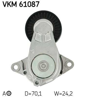 SKF Poulie-tendeur courroie trap&eacute;zo&iuml;dale &agrave; nervures VKM 61087 