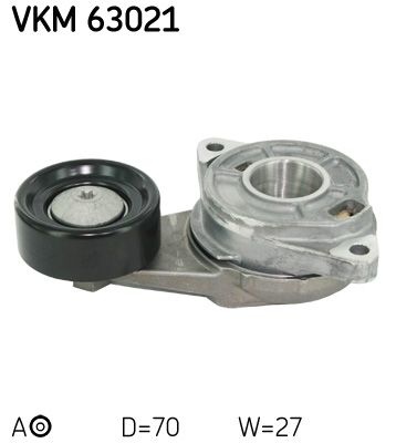 SKF Poulie-tendeur courroie trap&eacute;zo&iuml;dale &agrave; nervures VKM 63021 