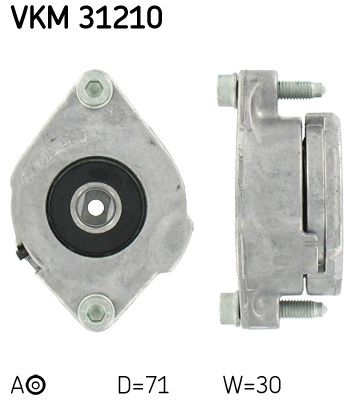SKF  Galet tendeur (courroie d'accessoire) VKM 31210 VOLKSWAGEN GOLF
