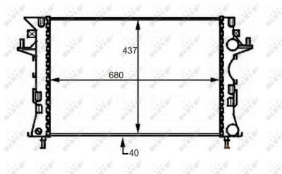 NRF Radiateur de refroidissement  58490 (X1)