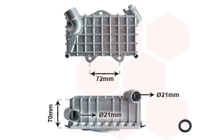 VAN WEZEL Radiateur D'huile Mercedes-Benz Classe C De 10/1995 &Agrave; 05/2000