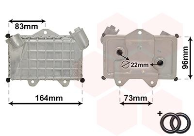VAN WEZEL Radiateur d'huile moteur  30003240