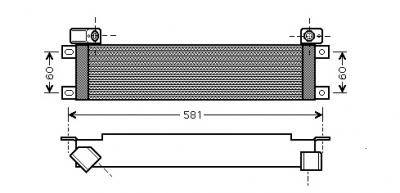 VAN WEZEL Radiateur dhuile 43003289 International Radiators