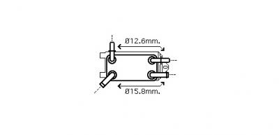 VAN WEZEL Radiateur dhuile 59003135 International Radiators