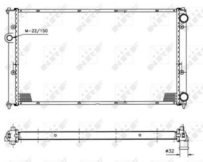 NRF  50458 Radiateur, refroidissement du moteur