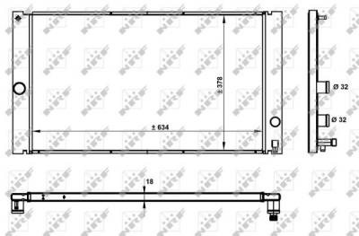 NRF Radiateur de refroidissement  50478 (X1)