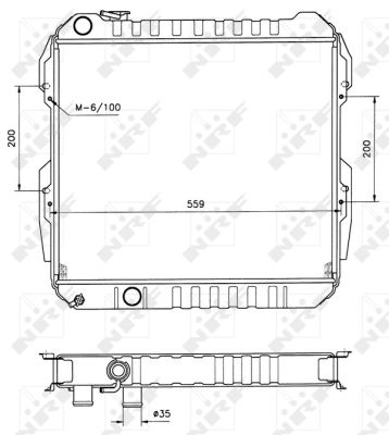 NRF  506724 Radiateur, refroidissement du moteur