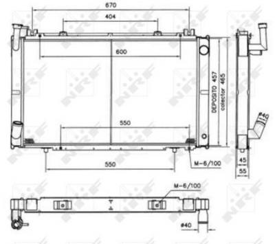 NRF  52154 Radiateur, refroidissement du moteur