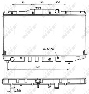 NRF  526711 Radiateur, refroidissement du moteur