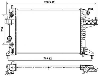 NRF  53035 Radiateur, refroidissement du moteur