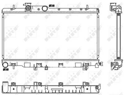 NRF  53038 Radiateur, refroidissement du moteur