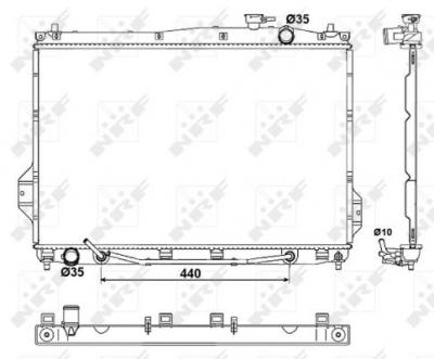 NRF  53050 Radiateur, refroidissement du moteur