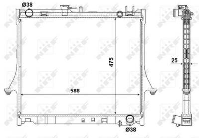 NRF  53055 Radiateur, refroidissement du moteur
