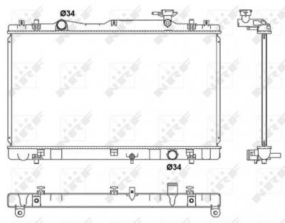 NRF  53062 Radiateur, refroidissement du moteur