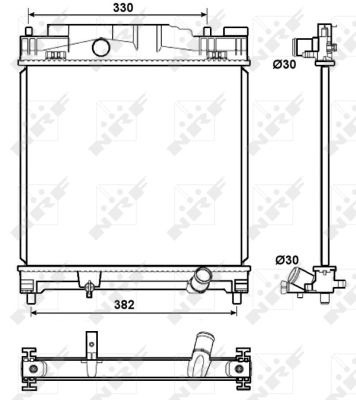 NRF  53072 Radiateur, refroidissement du moteur