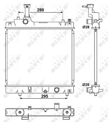 NRF  53078 Radiateur, refroidissement du moteur