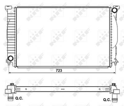 NRF  53093 Radiateur, refroidissement du moteur