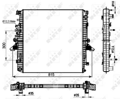 NRF  53097 Radiateur, refroidissement du moteur